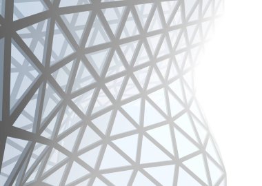 Mimari sanat konseptinde soyut çizgiler, minimum geometrik şekiller. 