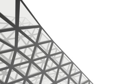 Mimari sanat konseptinde soyut çizgiler, minimum geometrik şekiller. 