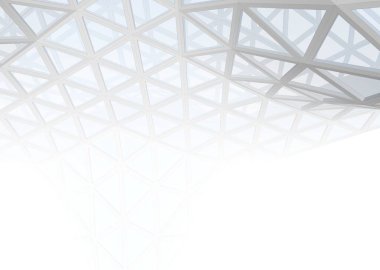 Mimari sanat konseptinde soyut çizgiler, minimum geometrik şekiller. 