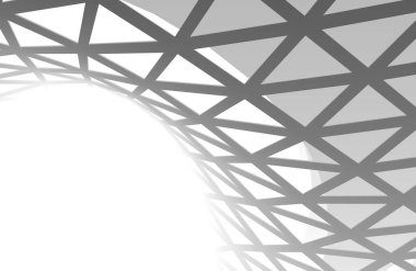 Mimari sanat konseptinde soyut çizgiler, minimum geometrik şekiller. 