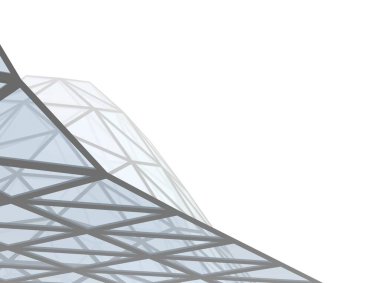 Mimari sanat konseptinde soyut çizgiler, minimum geometrik şekiller. 