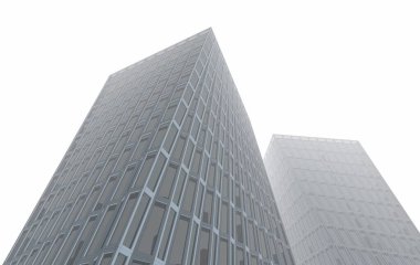 Mimari sanat konseptinde soyut çizgiler, minimum geometrik şekiller. 