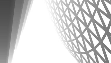 Mimari sanat konseptinde soyut çizgiler, minimum geometrik şekiller. 