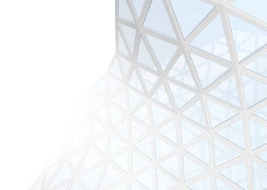 Mimari sanat konseptinde soyut çizgiler, minimum geometrik şekiller. 