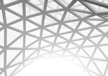 Mimari sanat konseptinde soyut çizgiler, minimum geometrik şekiller. 