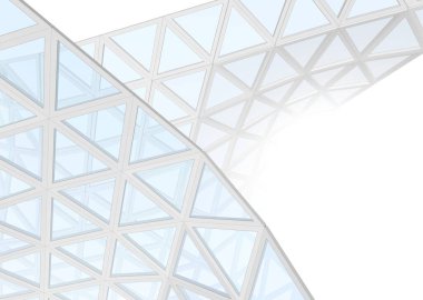 Mimari sanat konseptinde soyut çizgiler, minimum geometrik şekiller. 