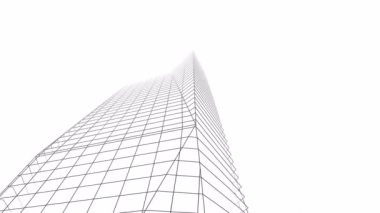 minimal 3d mimari şekillerde hareket etmek