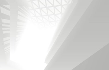 mimari sanat konsepti, minimum geometrik şekiller. 