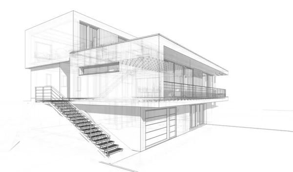 Concepto Arte Arquitectónico Formas Geométricas Mínimas —  Fotos de Stock