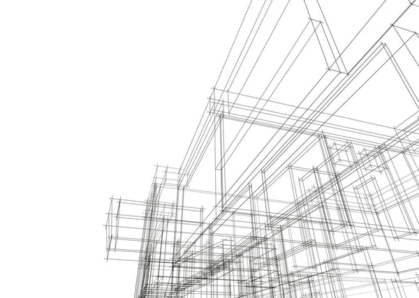 Concepto Arte Arquitectónico Formas Geométricas Mínimas — Foto de Stock