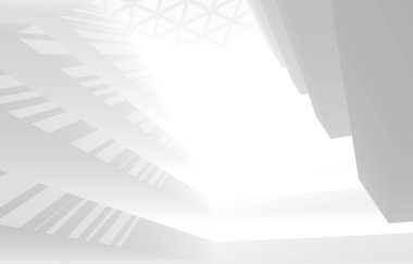 mimari sanat konsepti, minimum geometrik şekiller. 