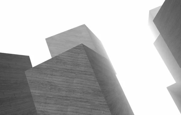 建筑艺术概念 最小几何形状 — 图库照片