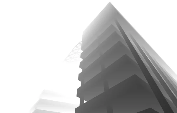 Architectonische Kunst Concept Minimale Geometrische Vormen — Stockfoto