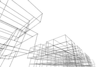 En az üç boyutlu mimari projenin genel görünümü