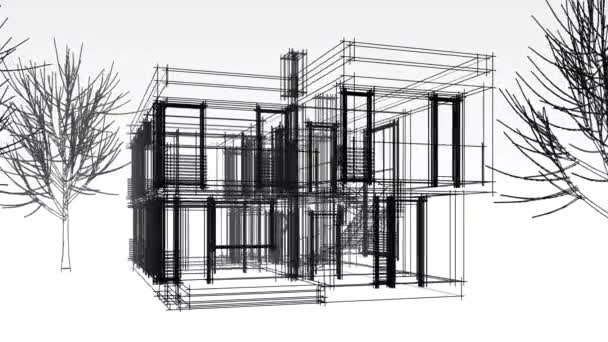 Обзор Минимального Архитектурного Проекта — стоковое видео
