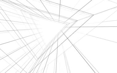 minimal 3d mimari şekillerde hareket etmek