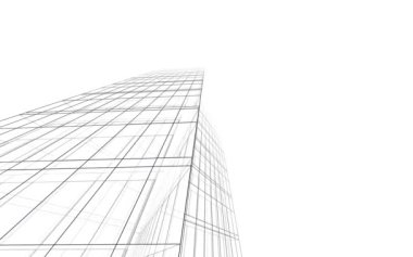 minimal 3d mimari şekillerde hareket etmek