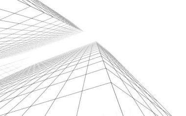 minimal 3d mimari şekillerde hareket etmek