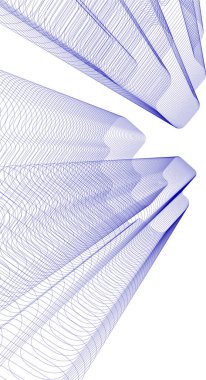 Mimari sanat konseptinde soyut çizgiler, minimum geometrik şekiller. 