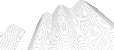 Mimari sanat konseptinde soyut çizgiler, minimum geometrik şekiller. 