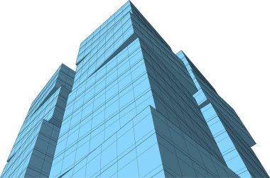 Mimari sanat konseptinde soyut çizgiler, minimum geometrik şekiller. 