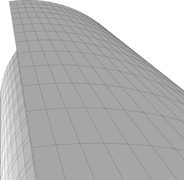 Mimari sanat konseptinde soyut çizgiler, minimum geometrik şekiller. 