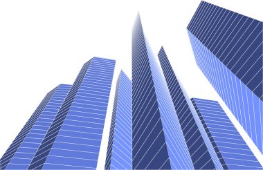 Mimari sanat konseptinde soyut çizgiler, minimum geometrik şekiller. 