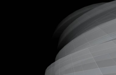 Mimari sanat konseptinde soyut çizgiler, minimum geometrik şekiller. 