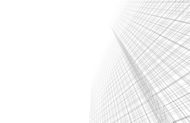 Mimari sanat konseptinde soyut çizgiler, minimum geometrik şekiller. 