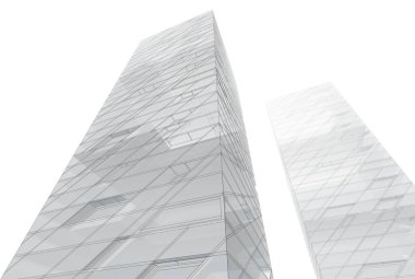 Mimari sanat konseptinde soyut çizgiler, minimum geometrik şekiller. 