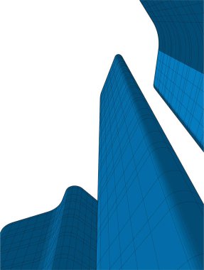 Mimari sanat konseptinde soyut çizgiler, minimum geometrik şekiller. 