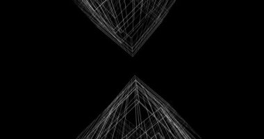 minimal 3d mimari şekillerde hareket etmek