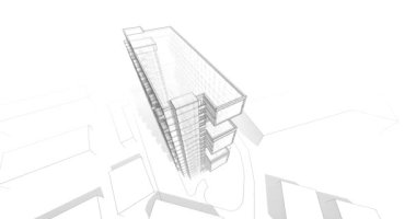 minimal 3d mimari şekillerde hareket etmek