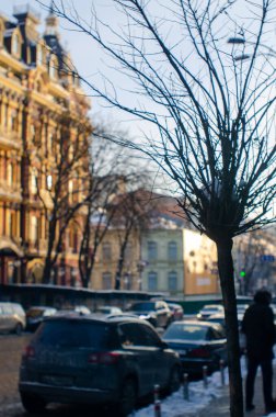 Kyiv şehir sokak manzarası