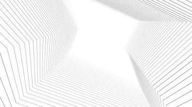 minimal 3d mimari şekillerde hareket etmek
