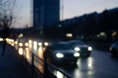 Renkli trafik ışıklarının odaklanmış görüntüsü