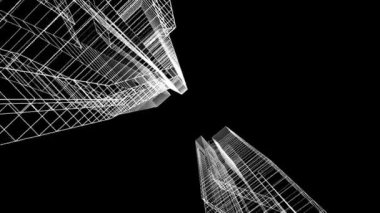 3d grafik minimalistik mimari projesinin taşınması