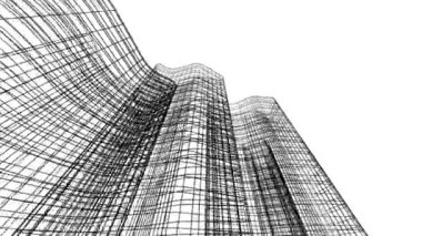 3d grafik minimalistik mimari projesinin taşınması