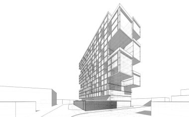 soyut mimari duvar kağıdı, dijital arkaplan