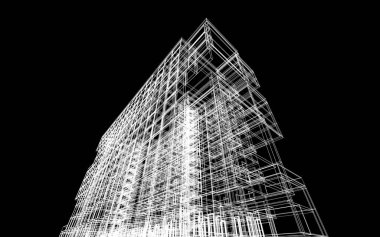 soyut mimari duvar kağıdı, dijital arkaplan