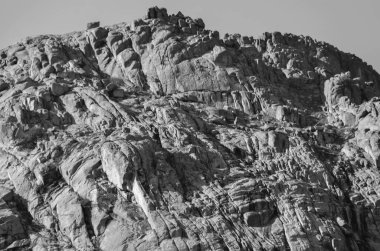 Doğal manzara, güzel dağ manzarası, siyah ve beyaz