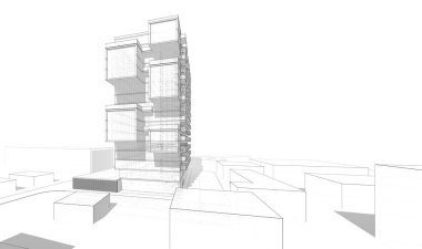 çizgili mimari duvar kağıdı, dijital arkaplan