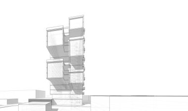 çizgili mimari duvar kağıdı, dijital arkaplan