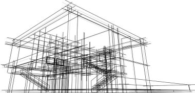 çizgili mimari duvar kağıdı, dijital arkaplan