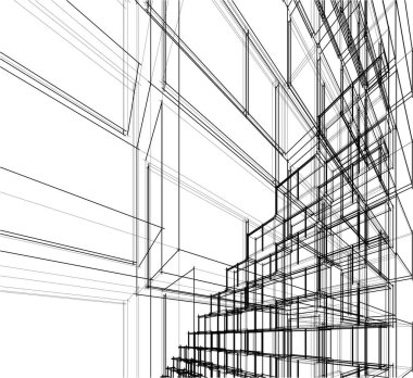 çizgili mimari duvar kağıdı, dijital arkaplan