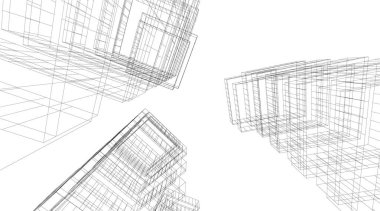 çizgili mimari duvar kağıdı, dijital arkaplan