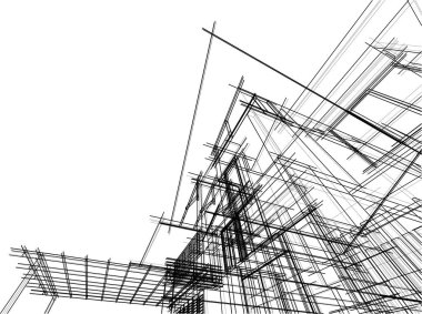 çizgili mimari duvar kağıdı, dijital arkaplan