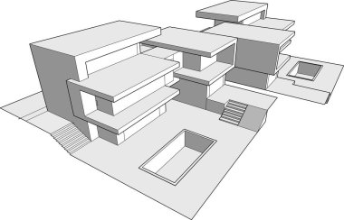 çizgili mimari duvar kağıdı, dijital arkaplan