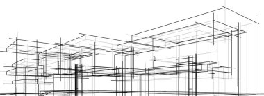 çizgili mimari duvar kağıdı, dijital arkaplan