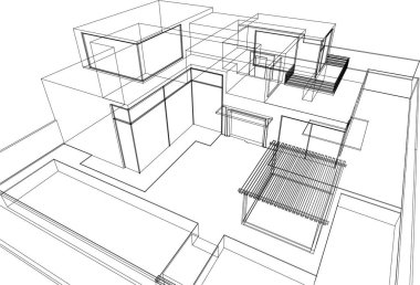 çizgili mimari duvar kağıdı, dijital arkaplan